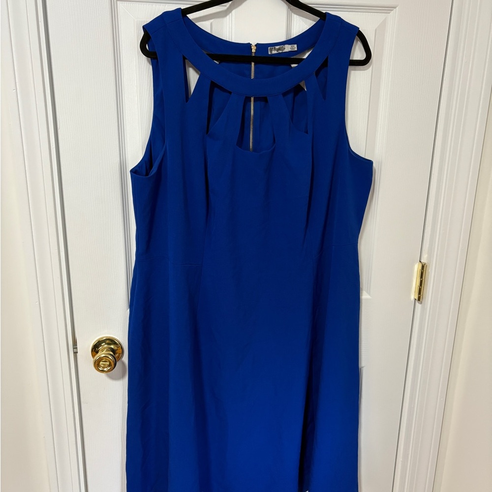 Eliza J Royal Blue Cutout Mini Dress